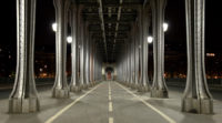 bridge paris at night